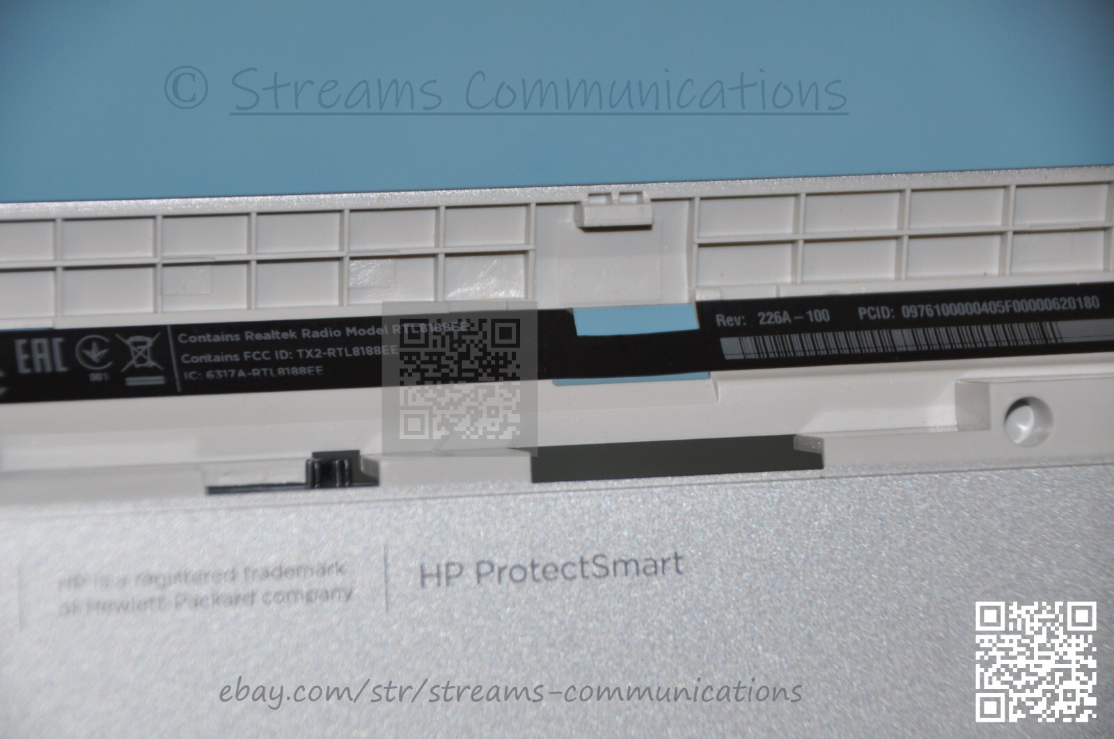 HP Pavilion 17-F 17-f053us 17.3 in Laptop Bottom Case / Base Enclosure (Silver)