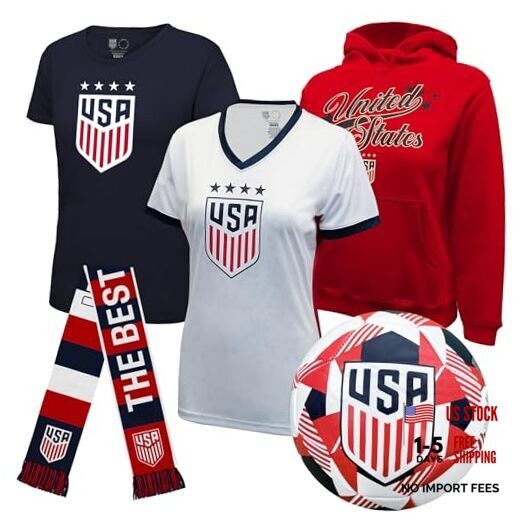 Officially Licensed U.S. Soccer Ultimate Fan Pack, Youth Small United States