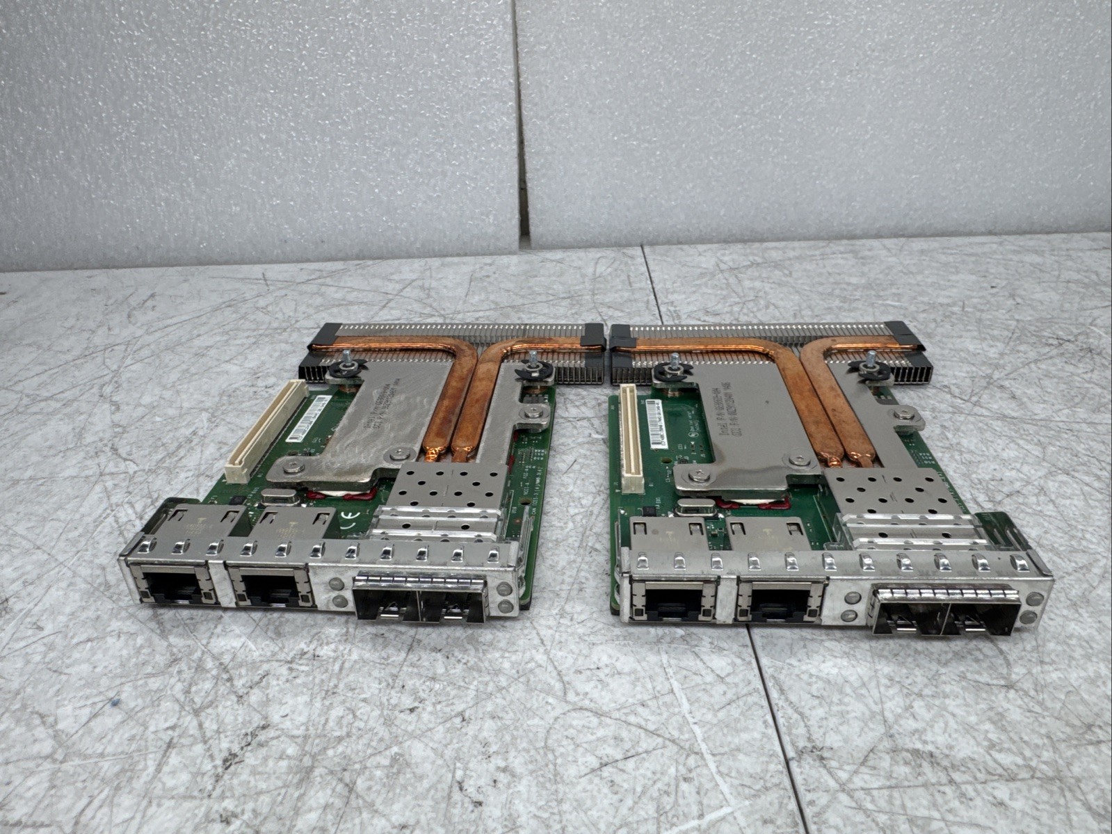 Lot of 2DELL INTEL DUAL PORT 10GB DAUGHTER CARD C63DV 0C63DV