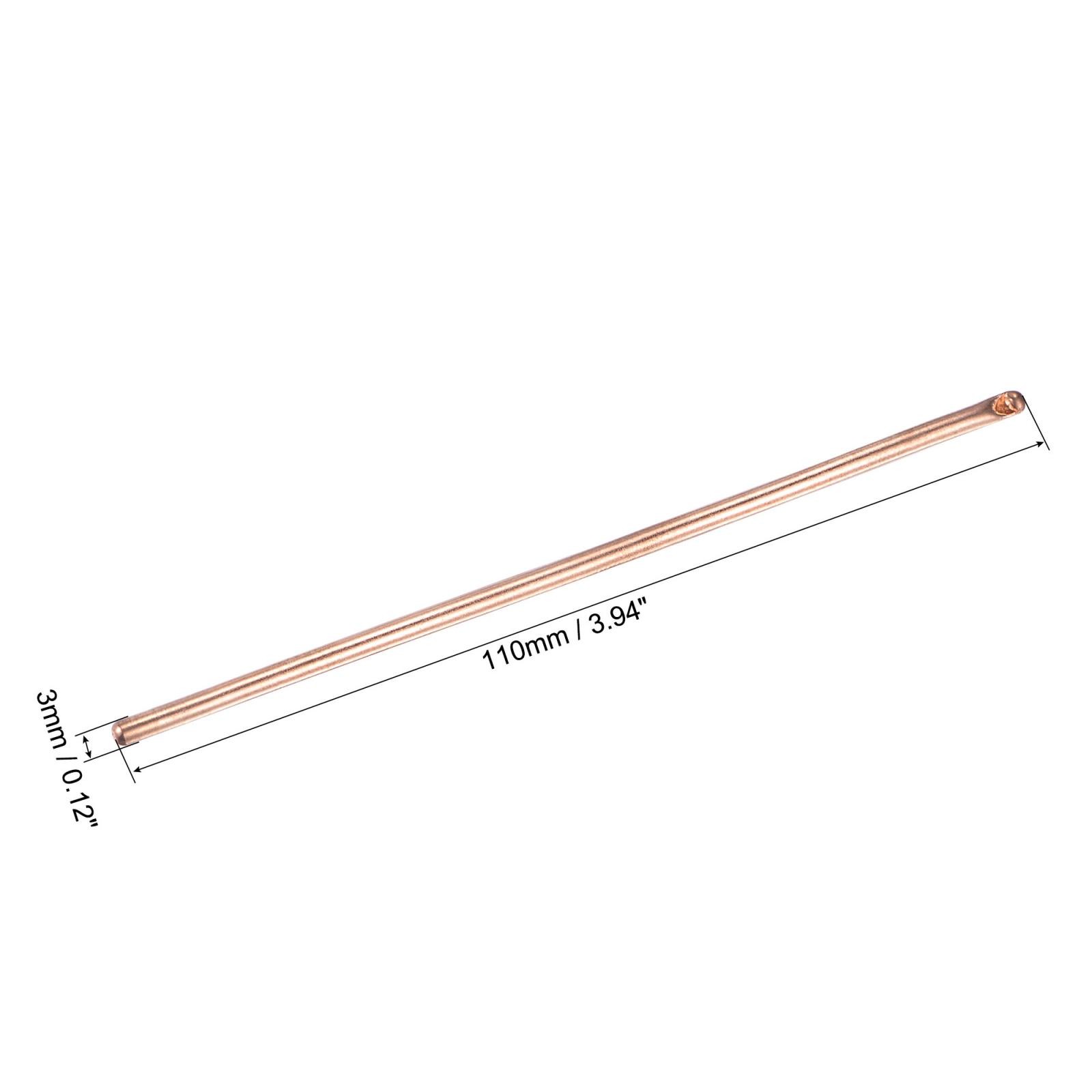 Copper Round Heat Pipe for Cooling Laptop CPU GPU Heatsink 3mm x 100mm