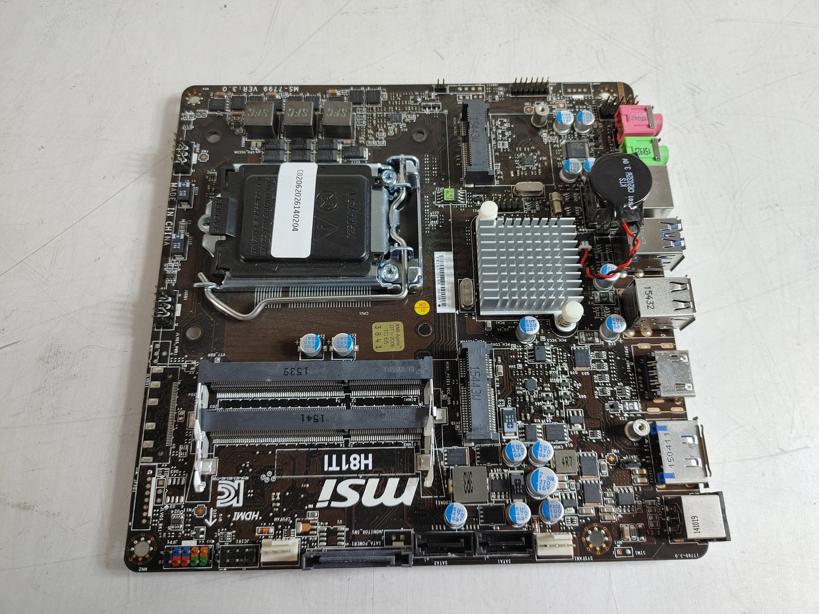 MSI H81TI Intel LGA 1150 DDR3 Desktop Motherboard
