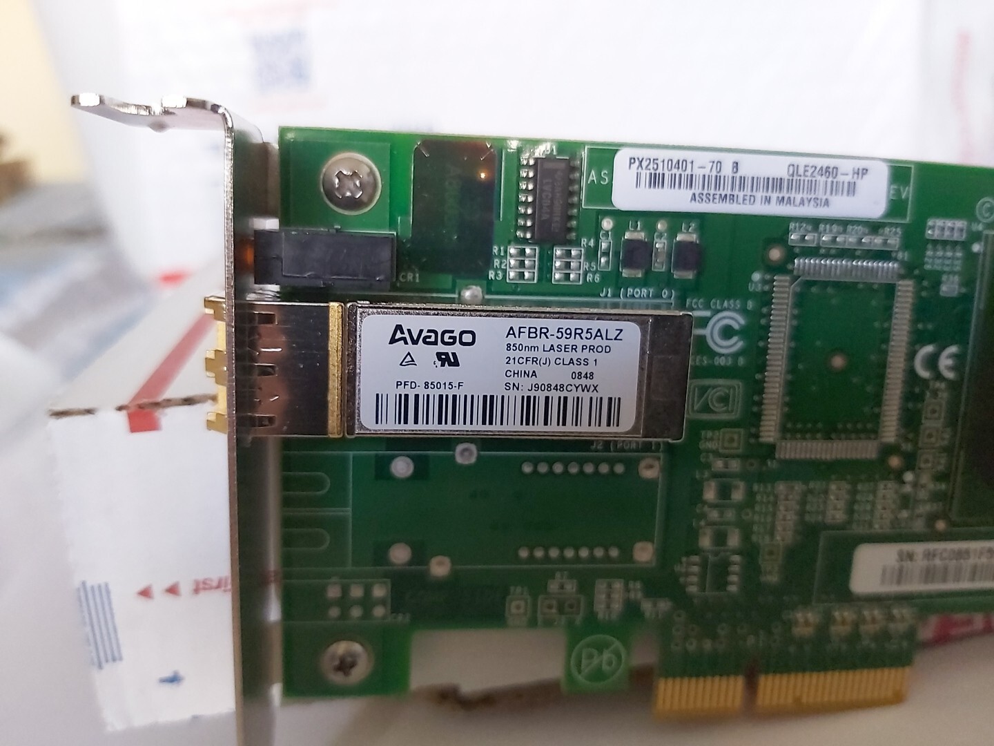 QLogic QLE2460-E PCI Express x4 Fiber Channel 4Gbps Adapter Short BRACKET!!!!