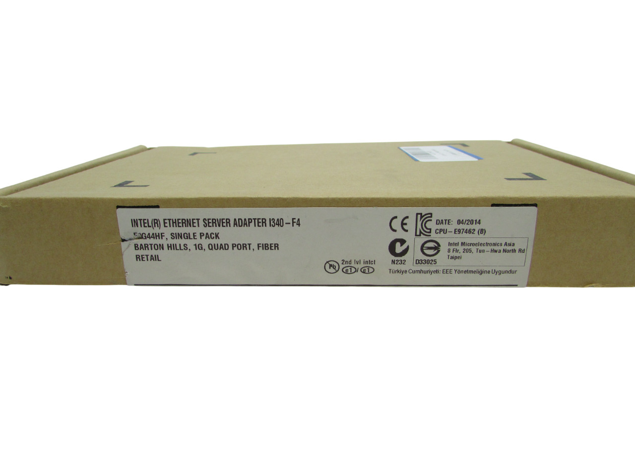 New Intel E1G44HF Ethernet Server Adapter I340-F4