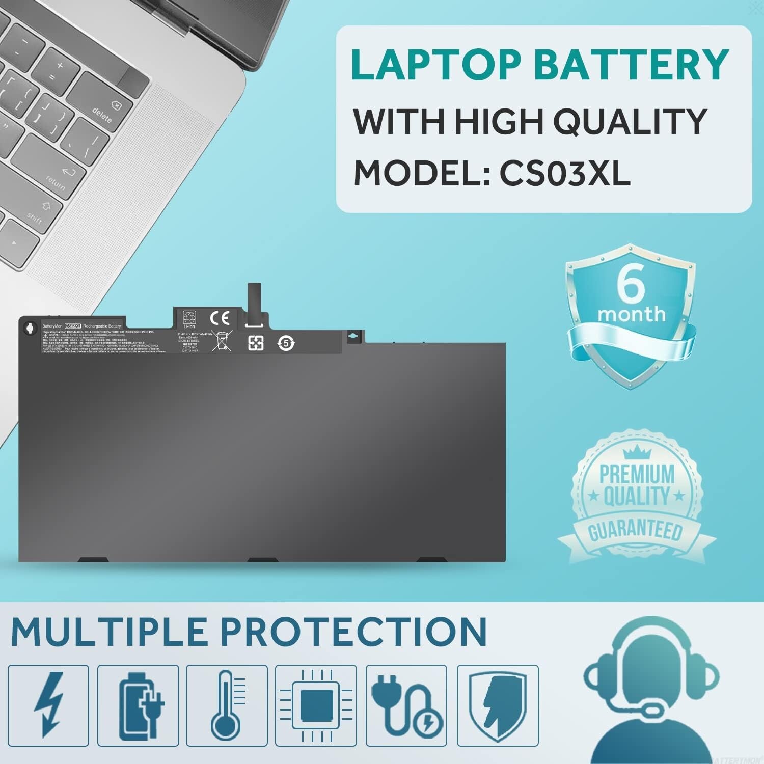 CS03XL Battery for HP Elitebook 745 755 840 848 850 G3 G4,ZBook 15u G3 G4 Laptop