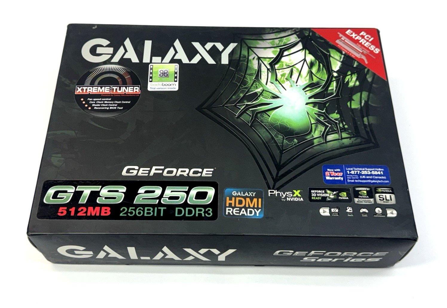 NVIDIA Galaxy GeForce GTS 250 Video Graphics Card, 512MB DDR3 256-Bit
