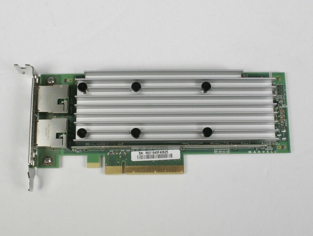 New Dell Qlogic FastLinQ QL41132HLRJ Dual/2x10Gb Base-T RJ45 Ethernet RDMA 3N76N