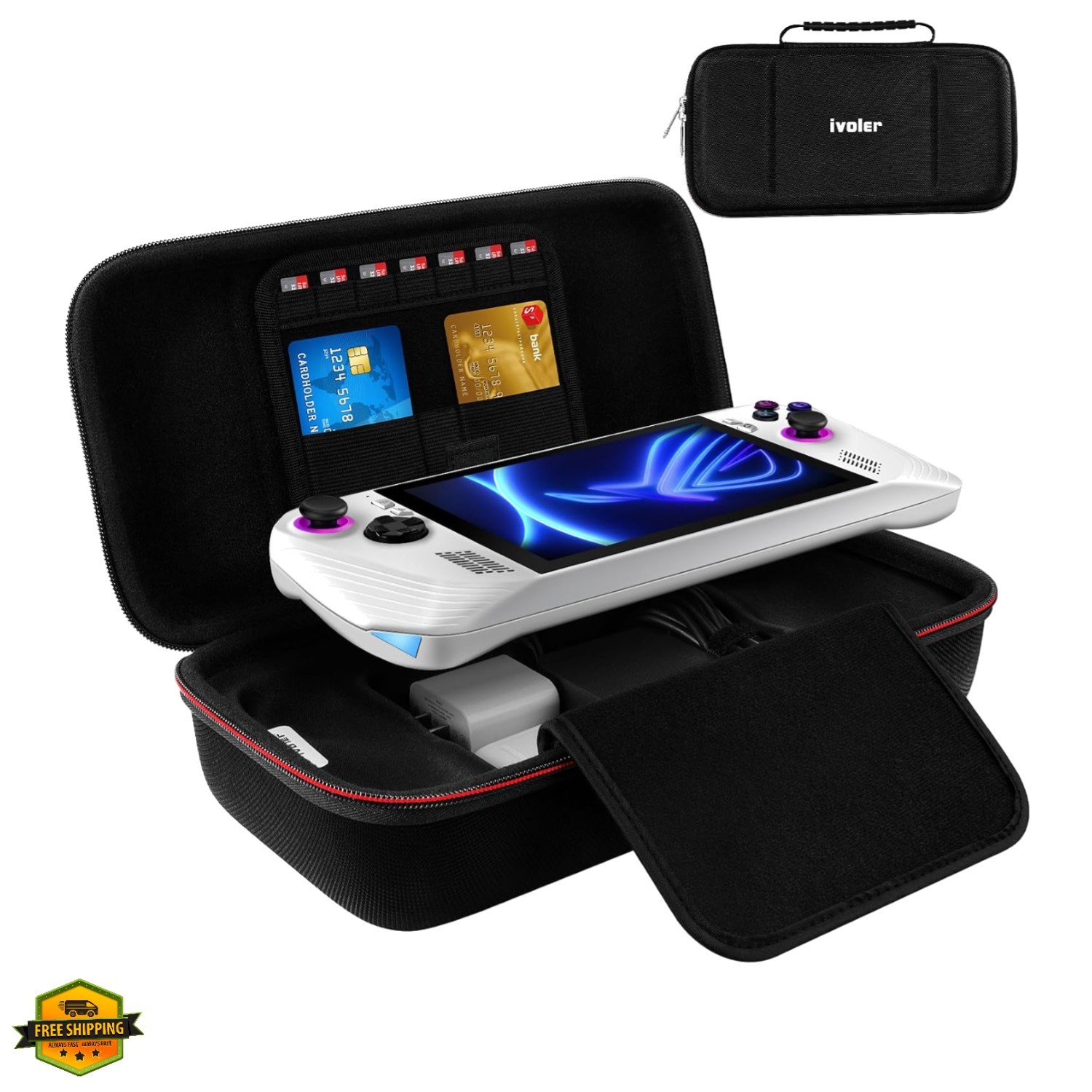 Carrying Case for Asus Rog Alloy 7”2023/Asus Rog Ally X 7”2024, Portable Ha…