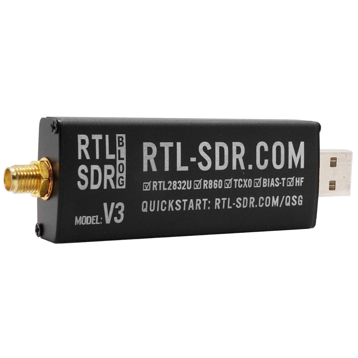 RTL-SDR Blog V3 RTL2832U 1PPM TCXO HF BiasT SMA Software Defined Radio