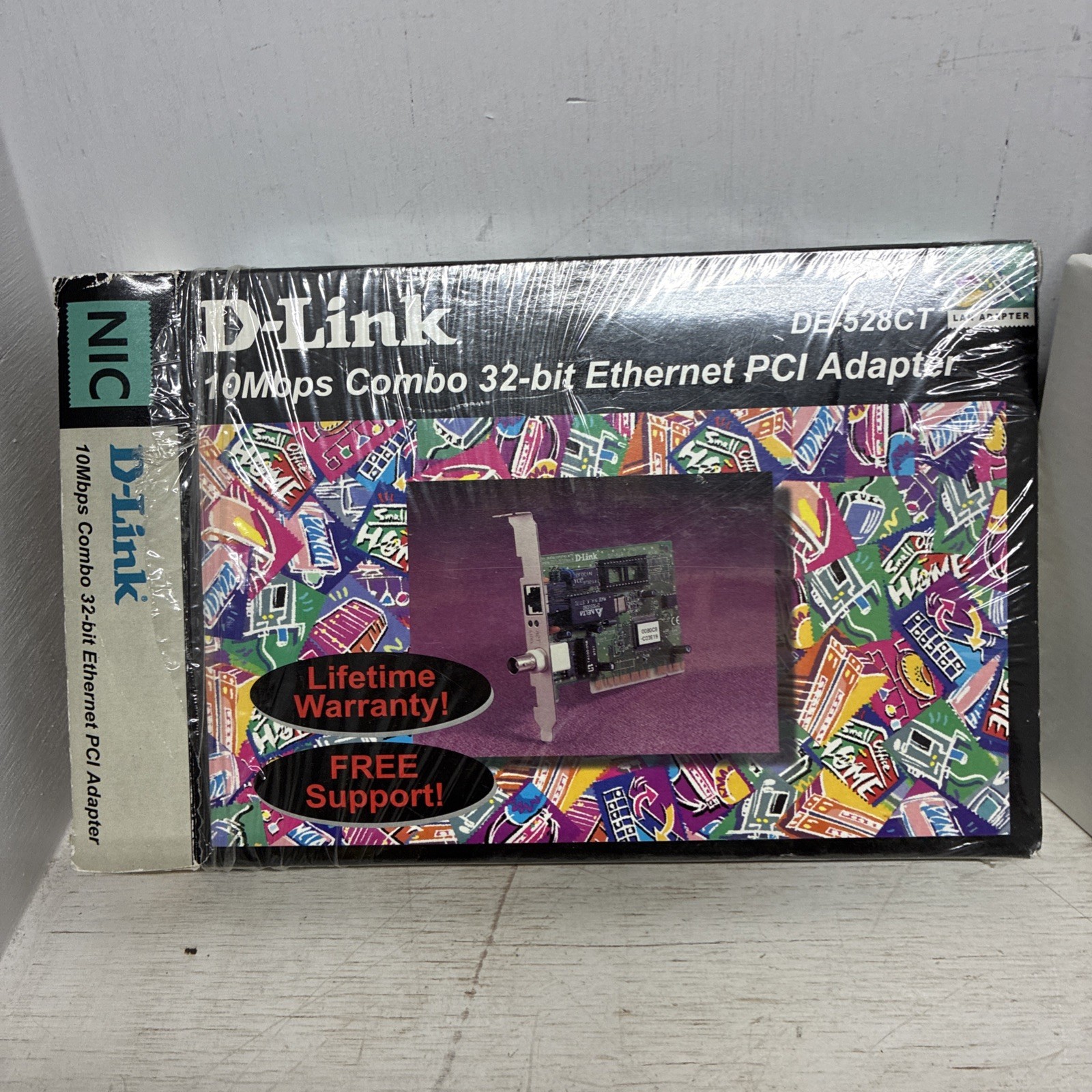 D-LINK DE-528CT 10Mbps Combo 32-Bit Ethernet PCI adapter (NEW Out Of Box) 1999