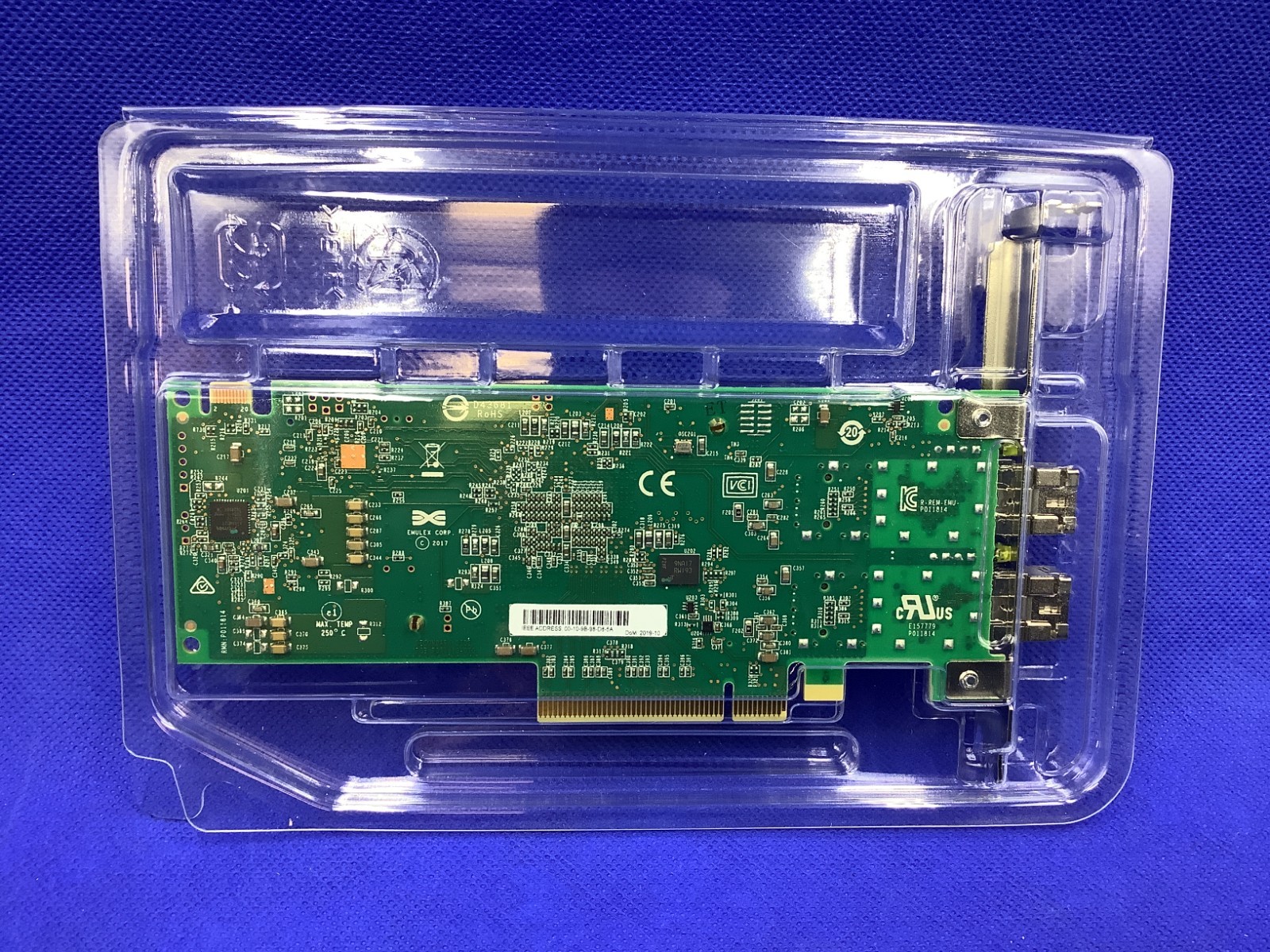 LPE35002 DELL/EMULEX 32GB 2Port 32GFC SW Optical Fibre Channel HBA Both Brackets