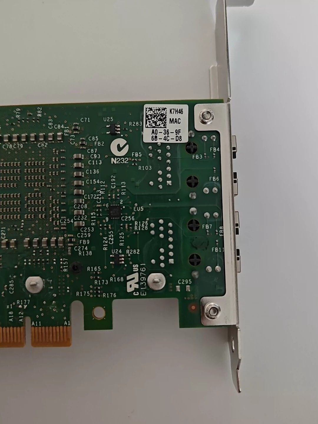 Dell X540-T2 PCI Express x8 10GbE Dual-Port Network Adapter 3DFV8 K7H46 0K7H46