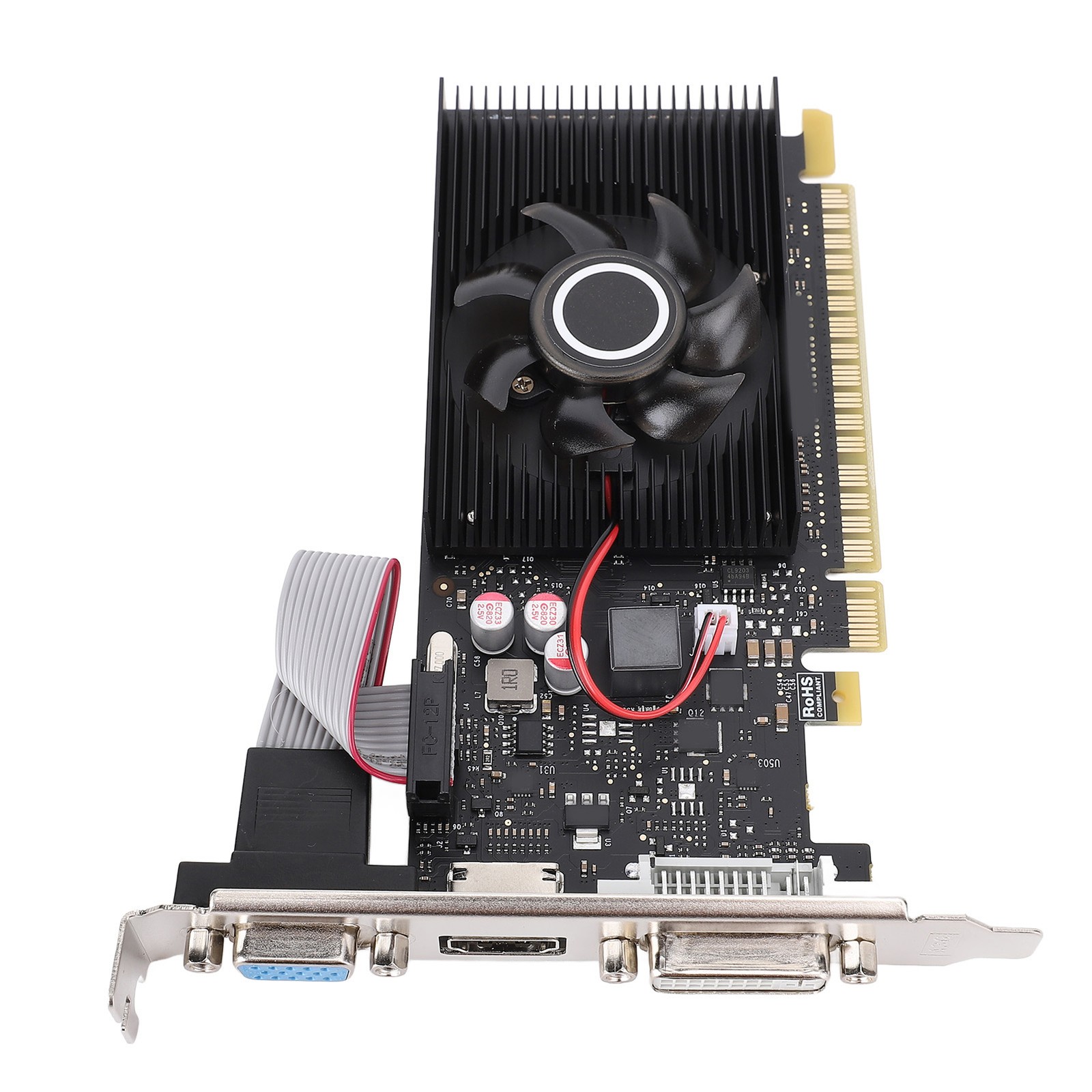 Graphics Card 1GB DDR3 64bit PCI Express 1.1 X 16 DVI VGA HD Multimedia Int MGGP