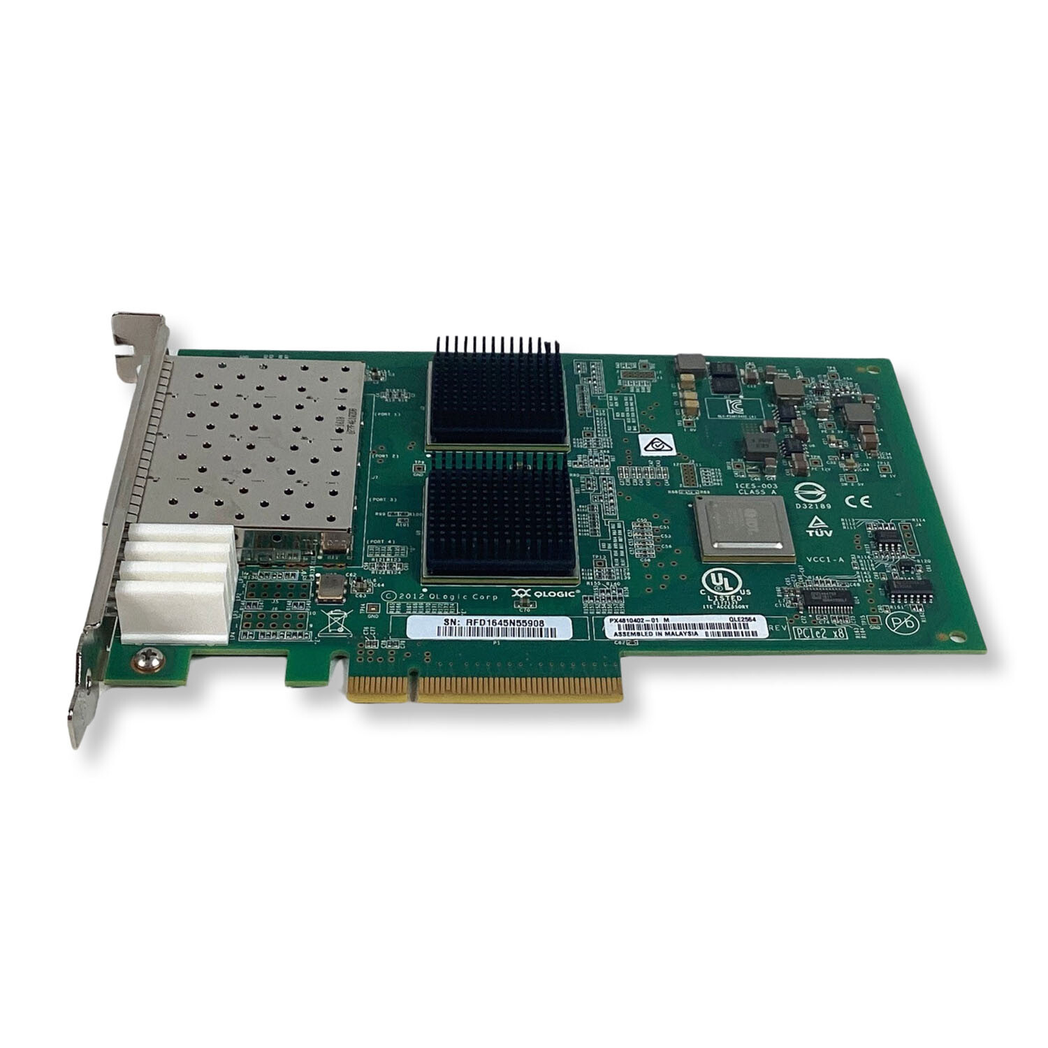 Genuine QLogic QLE2564 4-Port 8Gbps PCIe FC HBA Controller PX4810402-01 45GPC
