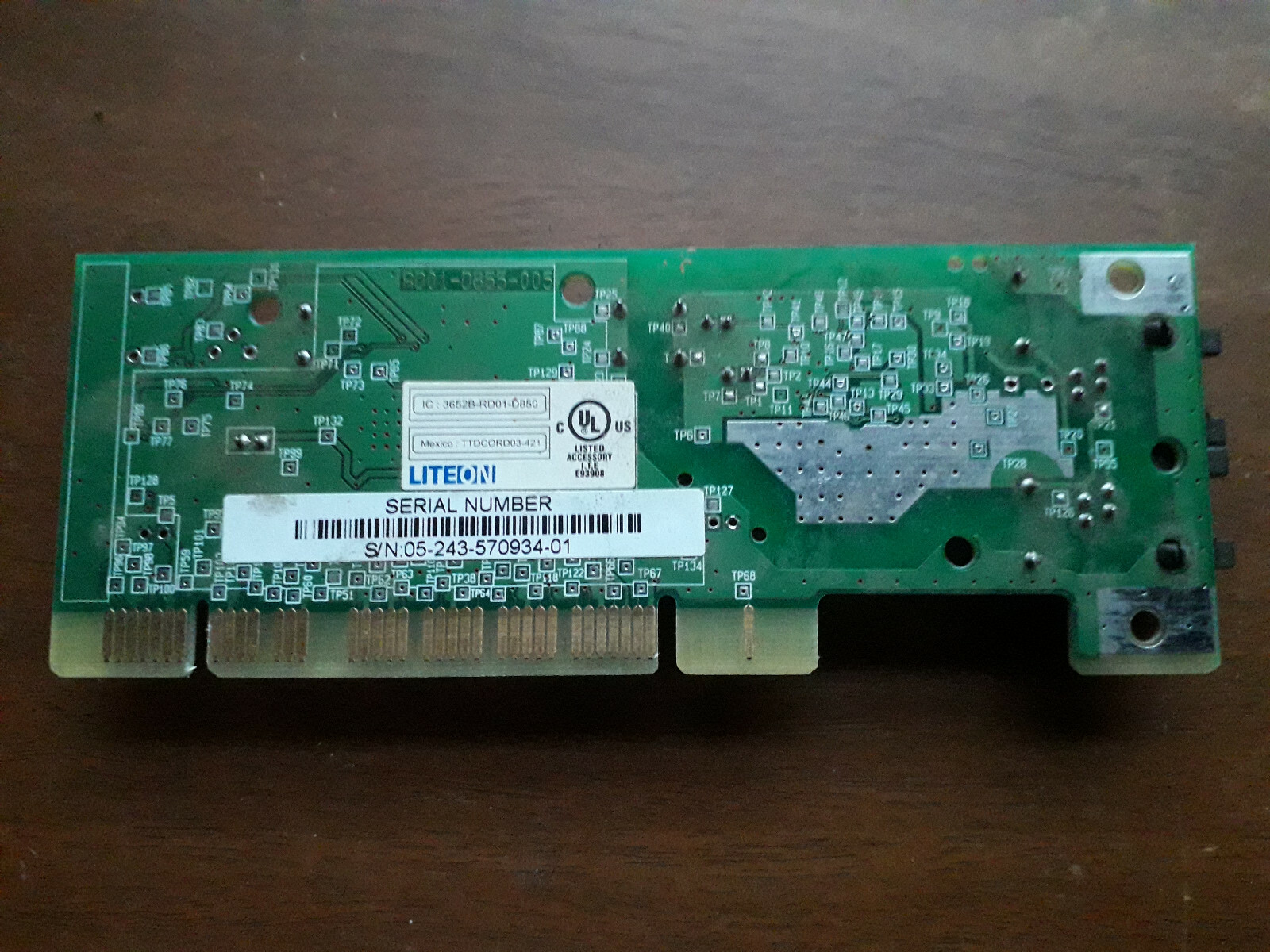 Conexant RD01-D855-005 PCI 56K Fax/Modem Network Interface Card Dual Port