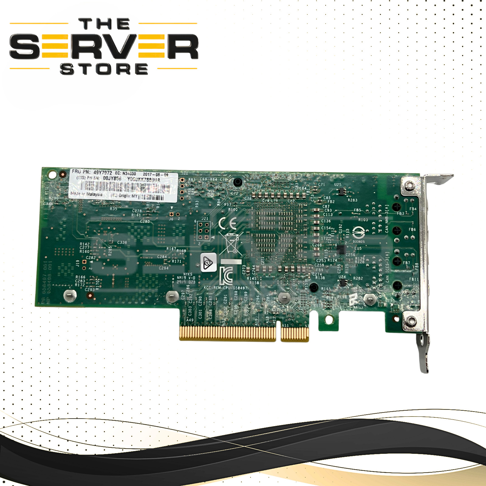 (Low Profile) IBM Intel X540-T2 Dual Port Network Interface Adapter 49Y7972