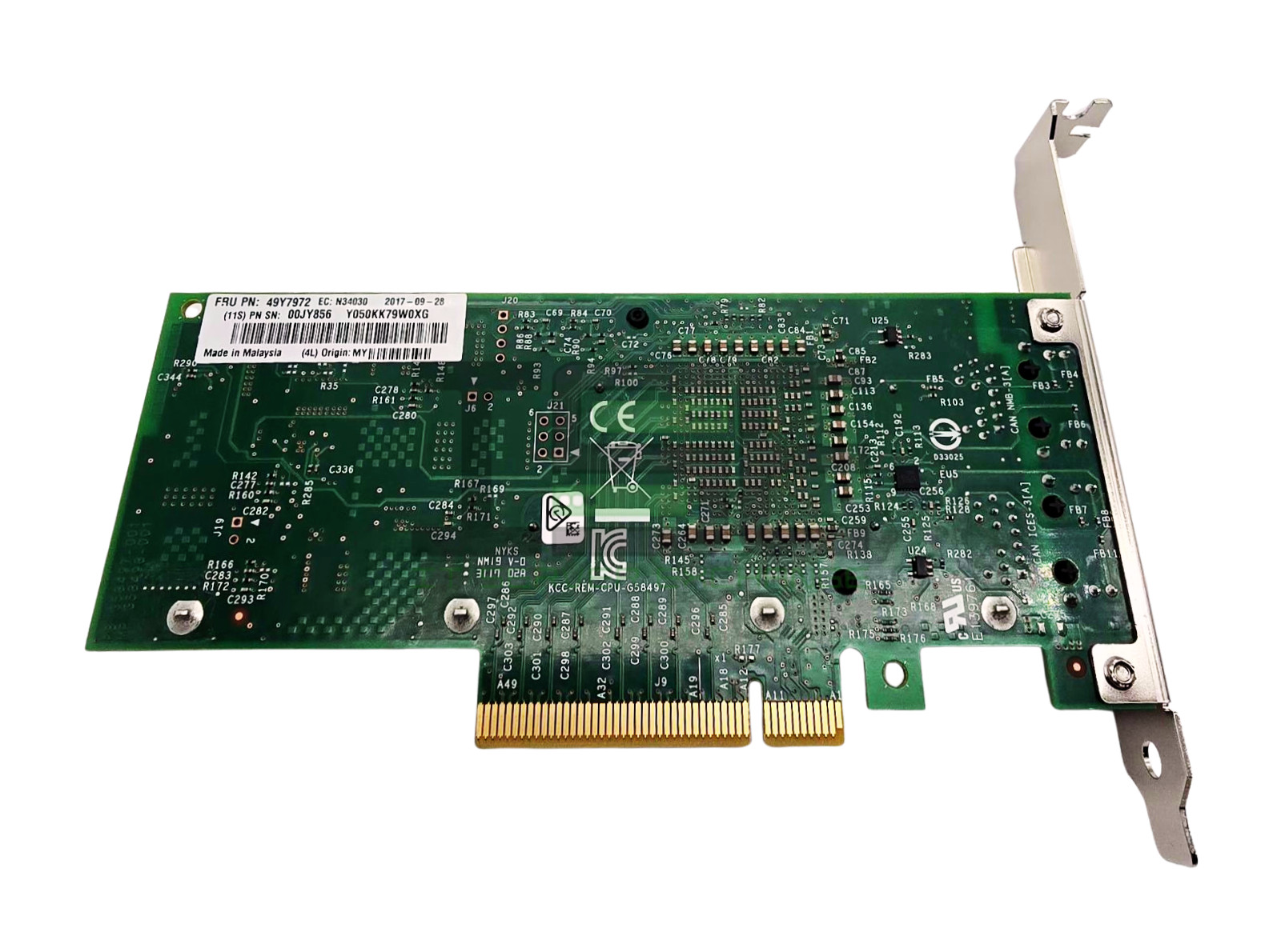 49Y7972 X540-T2 Dual Port 10G BaseT Adapter FULL HIGH Bracket IBM 00JY856