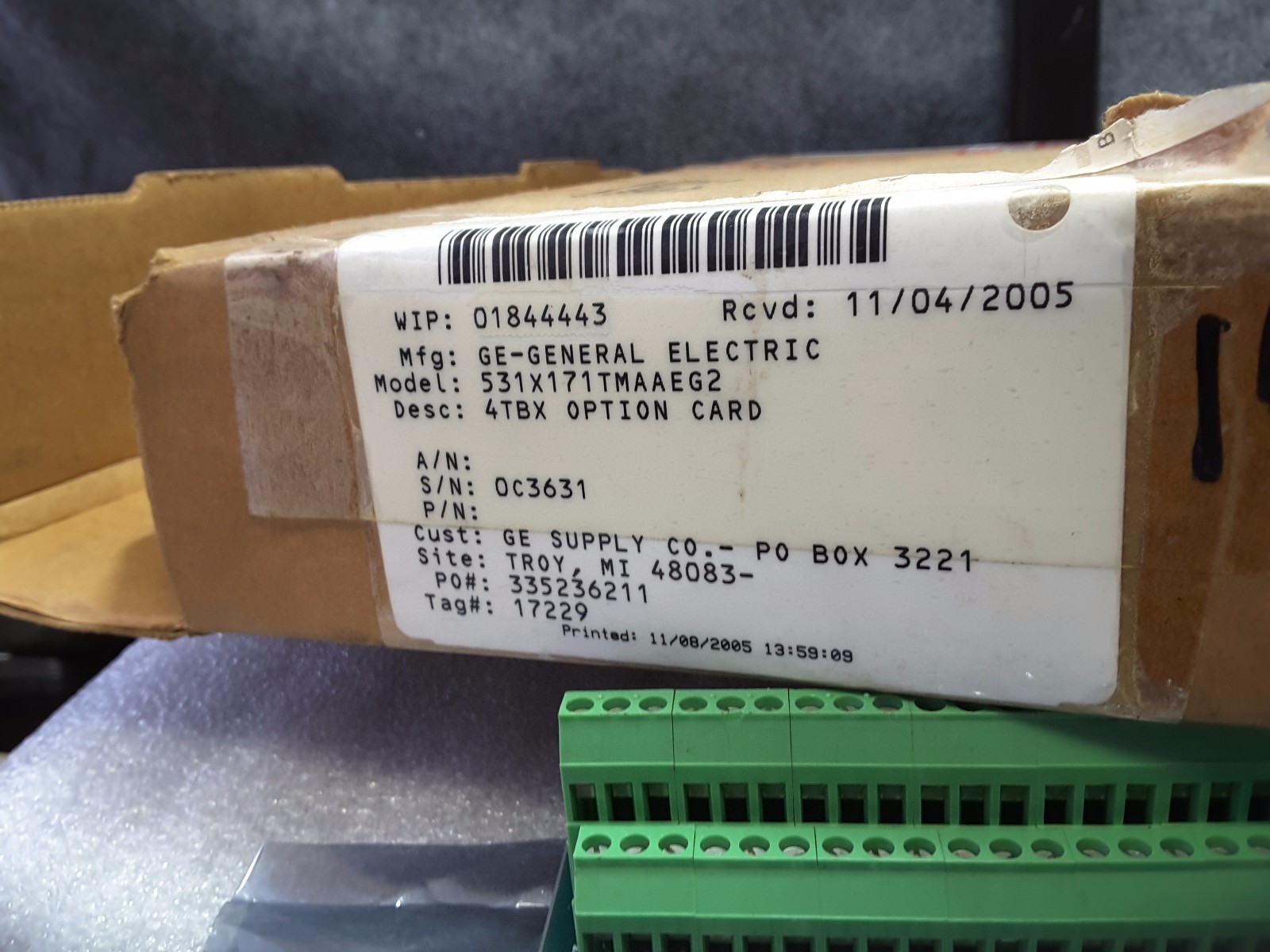 GE FANUC NEW 531X171TMAAEG2 4TBX OPTION CARD MIC APP BOARD NEW BOX RARE $399