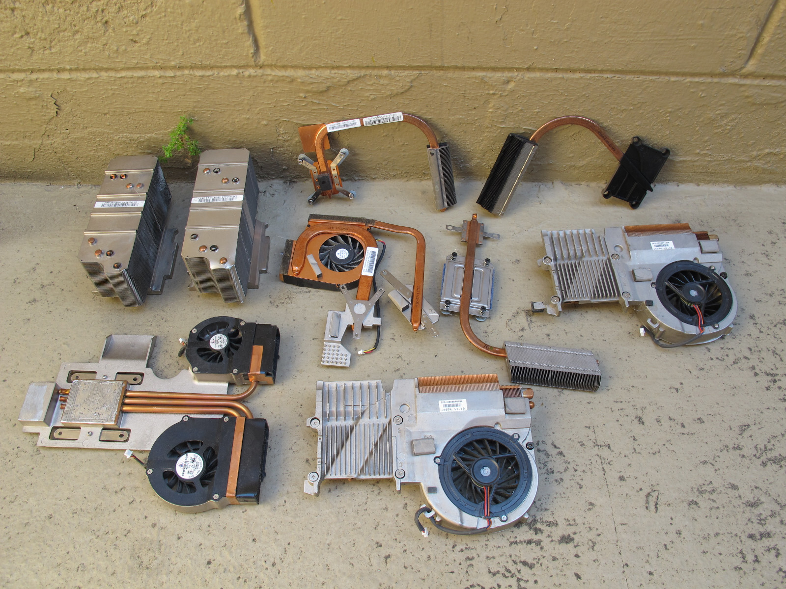 Heat Sink laptops HP Dell Toshiba Various Copper and Aluminum Salvage Scrap