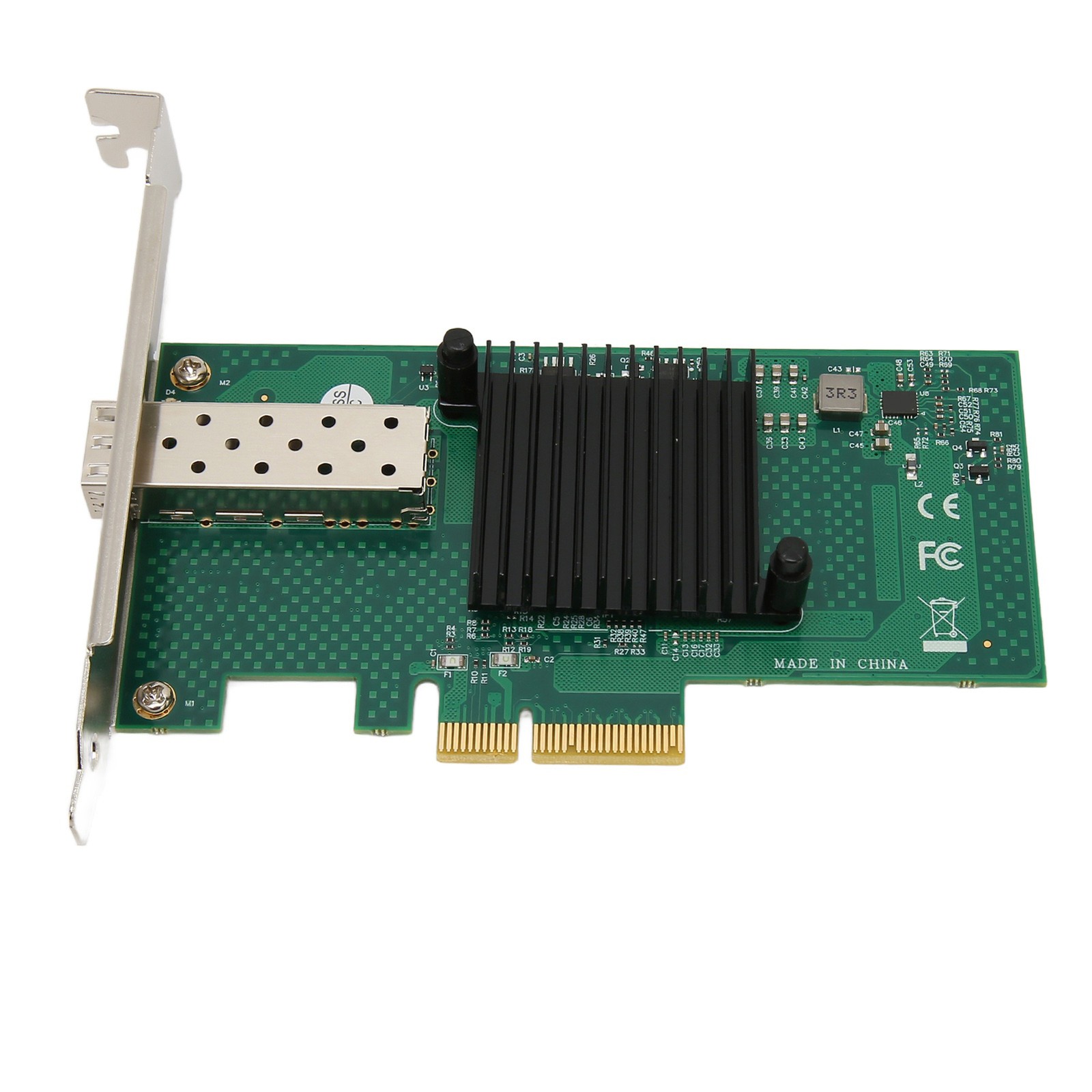 PCIe Network Card 10000Mbps PCI Express X4 5.0GT/s SFP LC Optical Fiber Gigabit