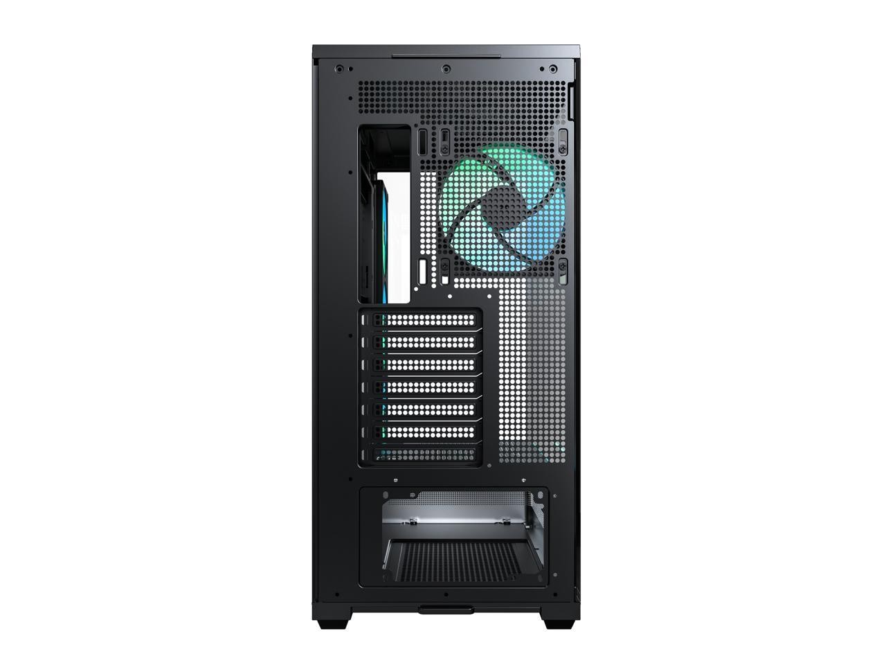 MONTECH TG3 Panoramic ATX Mid-Tower PC Case, Pre-Installed 360mm ARGB Unibody Fa