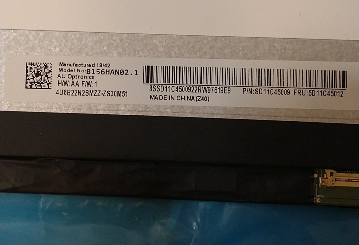 Screen Replacement for AUO – B156HAN02.1 HW3A B156HAN02.1-3A 15.6″ – Full-HD FHD