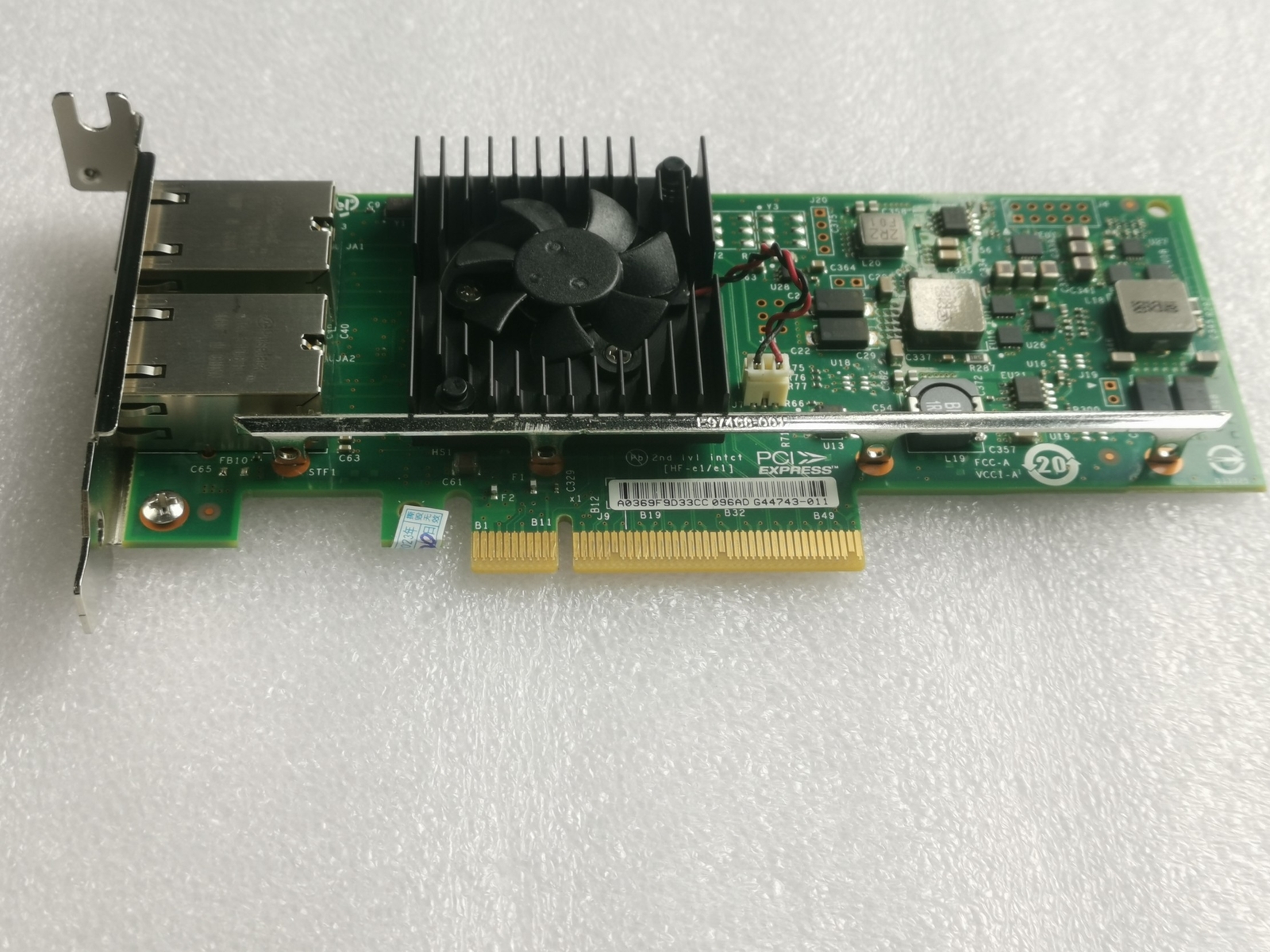 INTEL/DELL X540-T2 CONVERGED DUAL PORT ETHERNET NETWORK ADAPTER K7H46/3DFV8