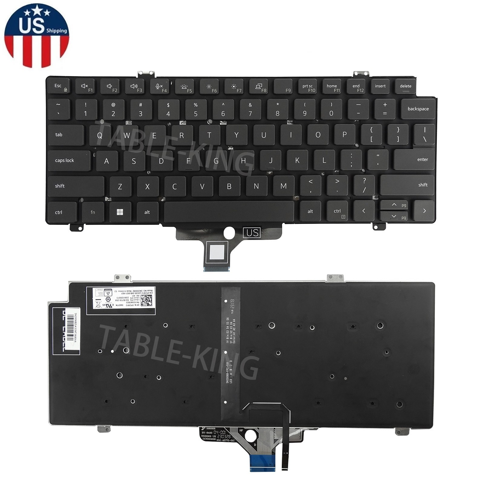 US With Backlit Keyboard for Dell Latitude 5420 5430 5421 5431 7420 7430 7520
