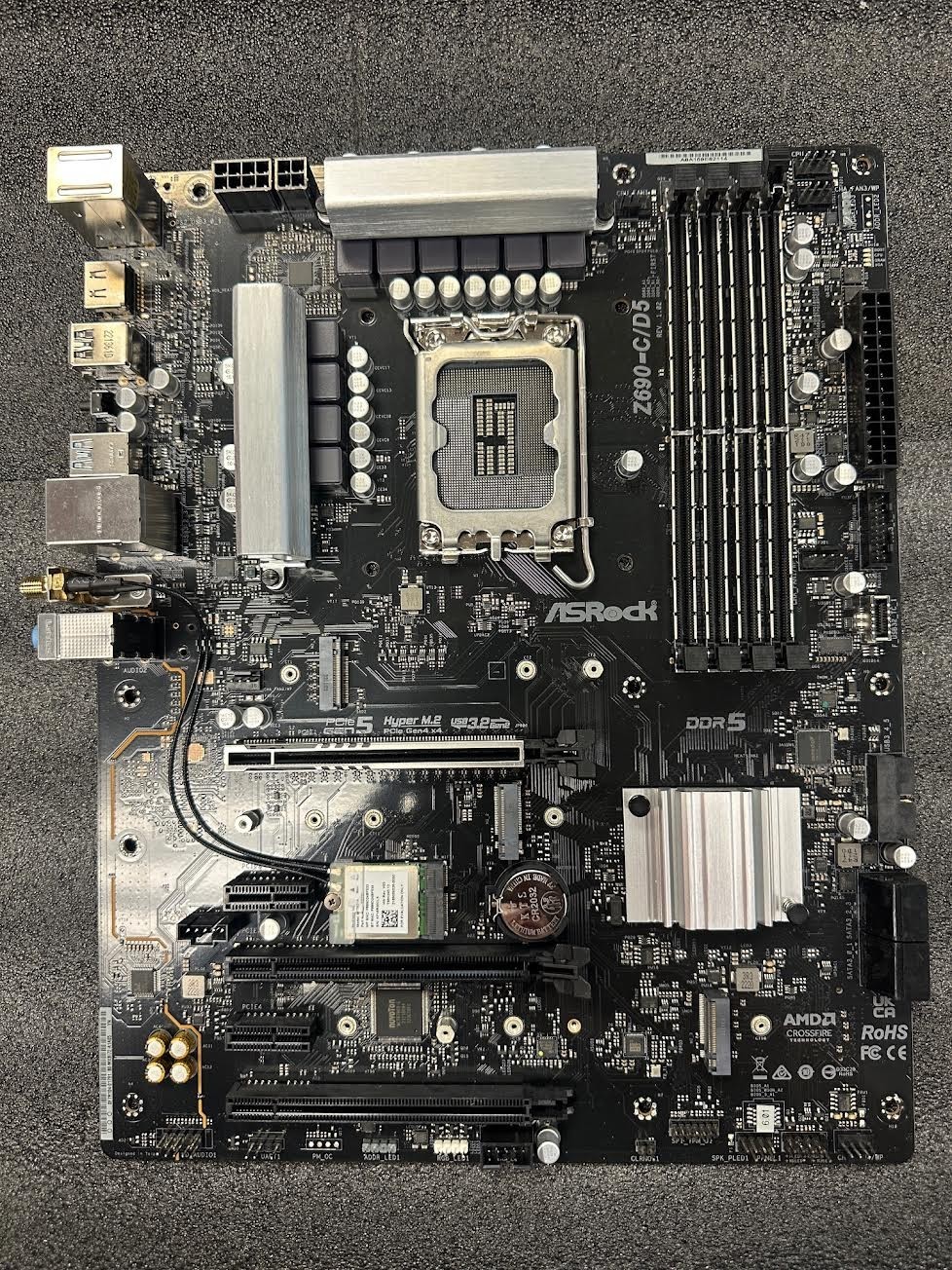 ASROCK Z690-C/D5 ATX WIFI Motherboard Intel Socket LGA1700 (USED)