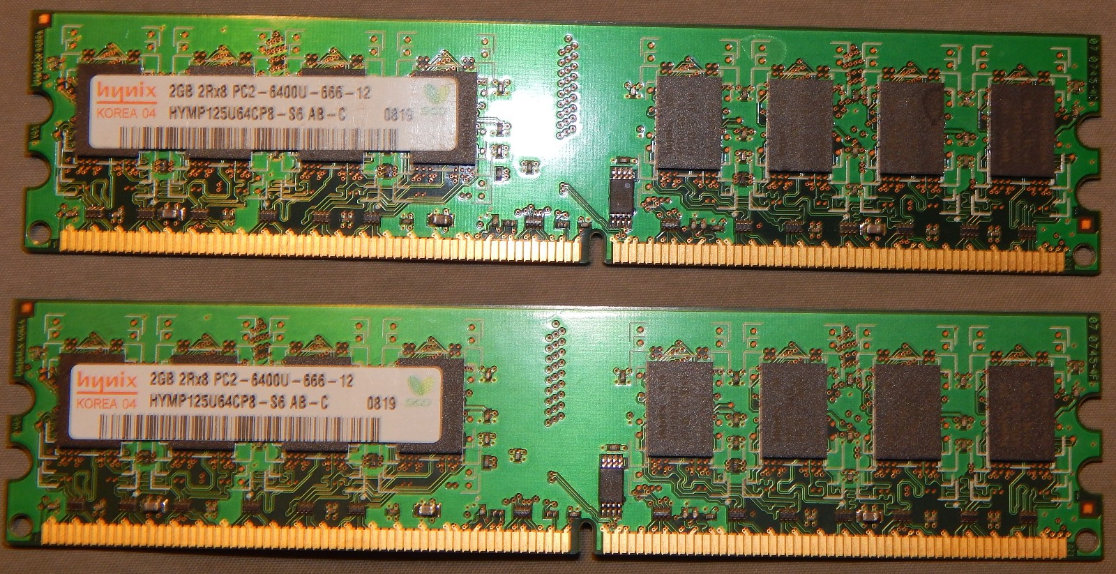 Mixed Brands 4GB 2X2GB DDR2 2RX8 PC2-6400U 800MHz 240PIN DIMM Desktop RAM