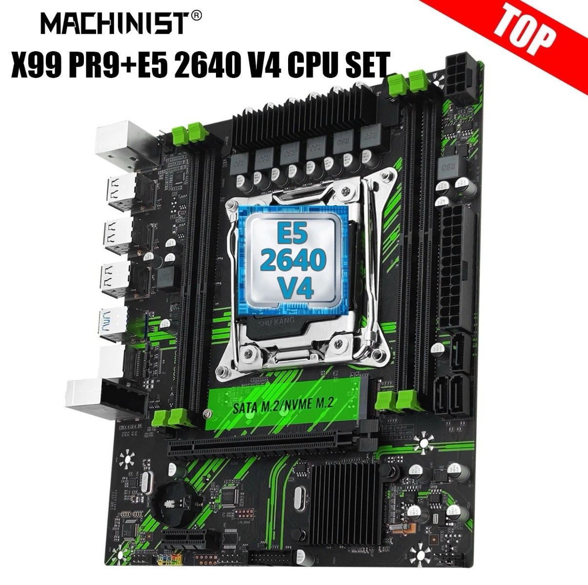 LGA 2011-3 X99 Kit Machinist PR9 Motherboard Xeon E5 2640 V4 CPU Combo