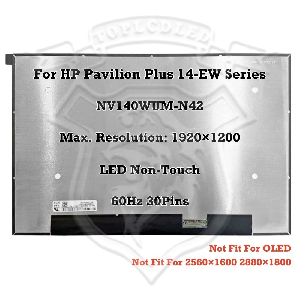 For HP Pavilion Plus 14-EW0001NL 14.0″ LED/OLED Non-Touch Panel LCD Screen Parts