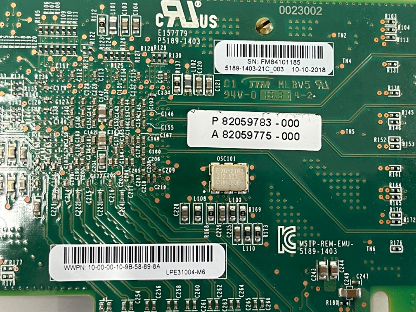 Emulex LightPulse LPe31004-M6 4-Port 16Gb Fibre Channel Adapter High Profile
