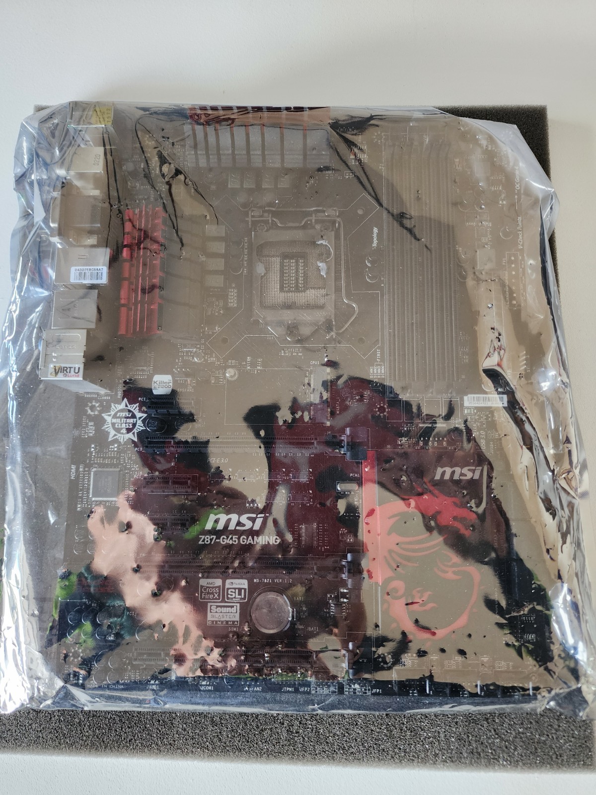 MSI Z87 G45 Gaming Motherboard (see description – parts)