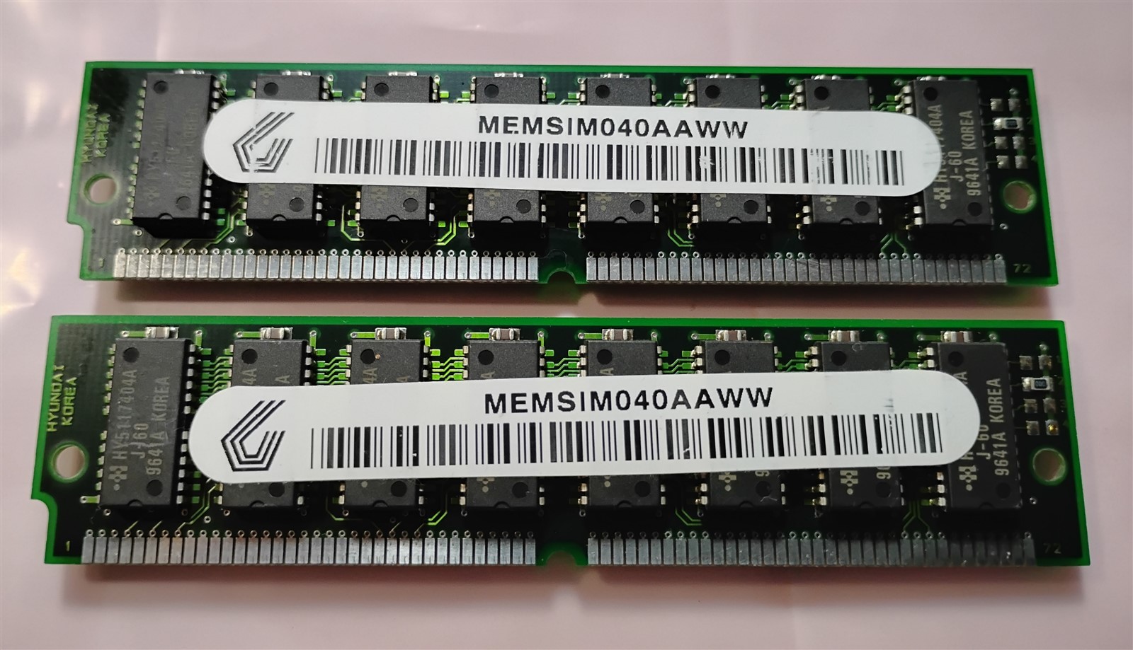 64MB 2x32MB 72-pin Simm EDO GATEWAY MEMSIM040AAWW HYUNDAI Memory Kit 60ns 8Mx32
