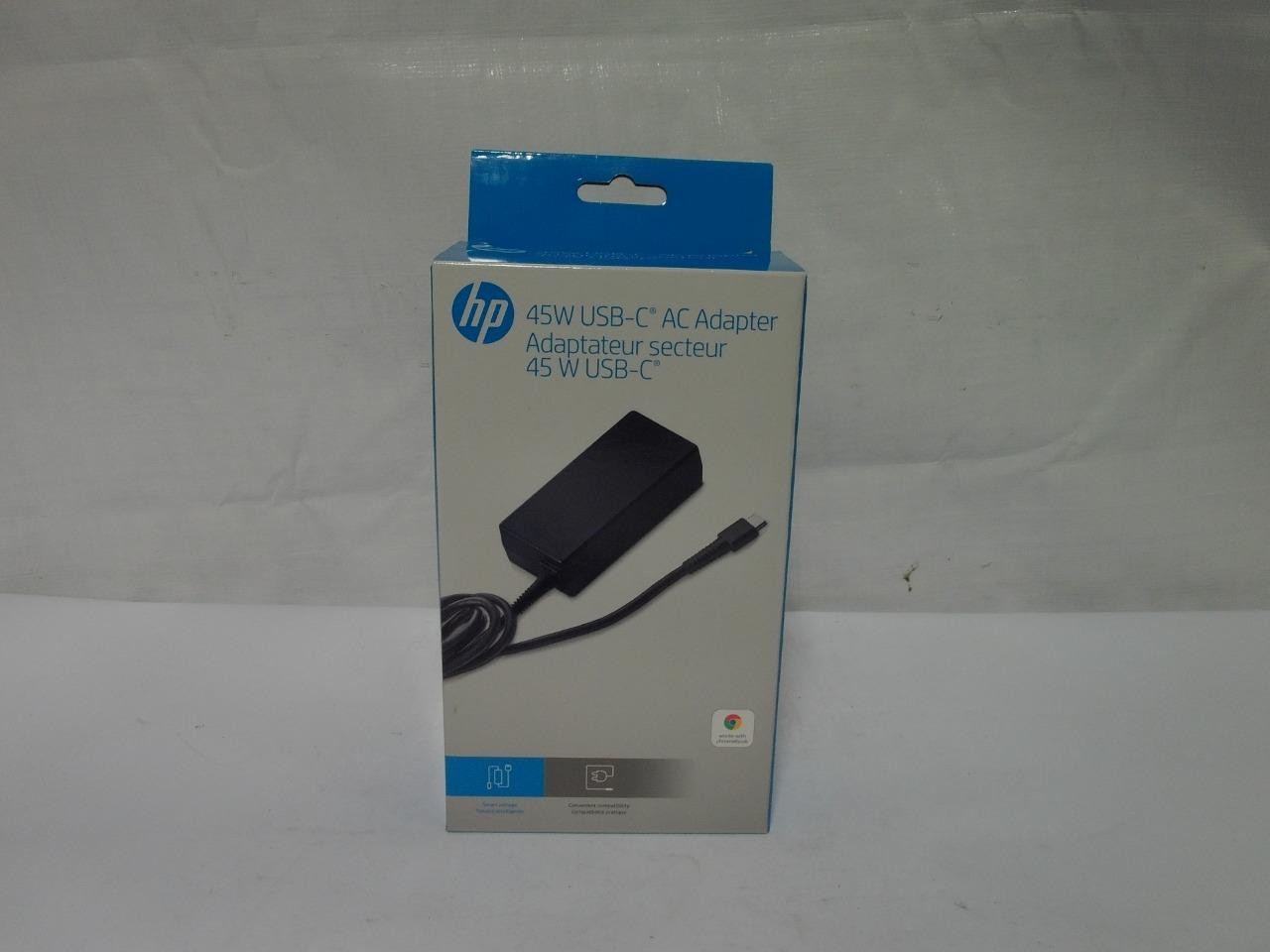 New HP 45W USB-C AC Adapter N8N14AA#ABL 45W 15V DC Output 828694-002 (J095)