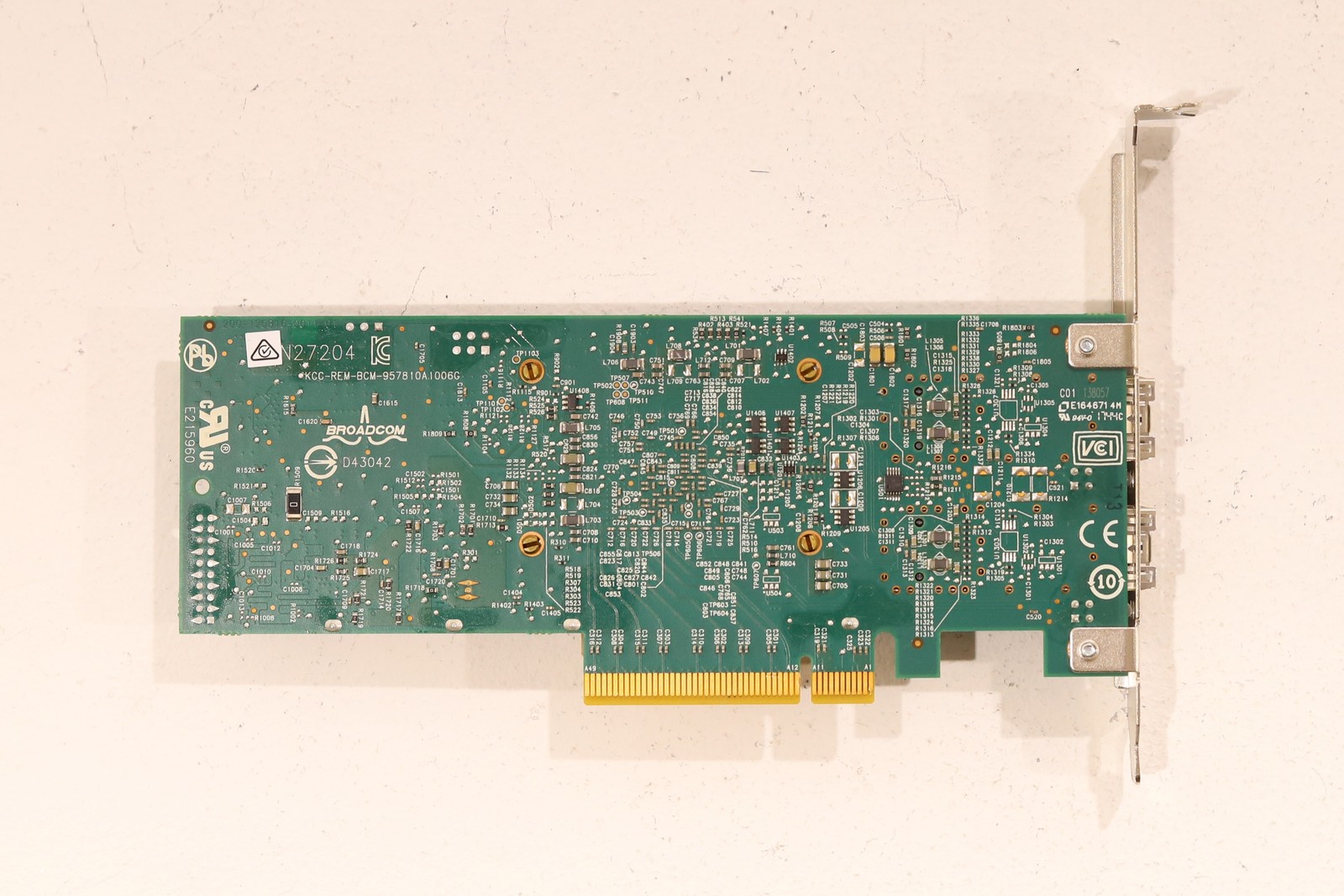 Dell Broadcom 57810S 2-Port 10GbE PCIe x8 Converged Network Adapter DP/N: 0N20KJ