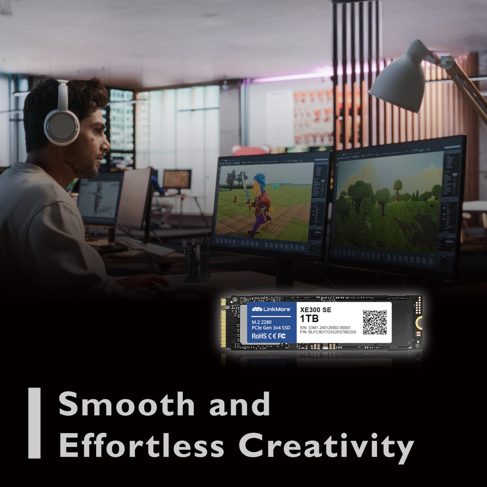 XE300 SE 1TB PCIe Gen3 NVMe M.2 2280 Internal 1TB, (XE300 SE)