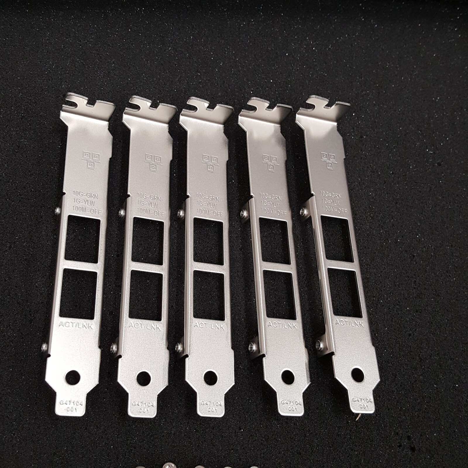 Lot of 5 Supermicro Full height bracket Bracket Blech AOC-STG-i2T X540-AT2