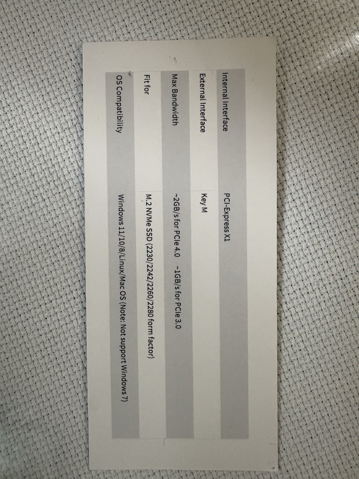 GLOTRENDS PA09-X1 M.2 NVMe to PCIe x1 Adapter Card