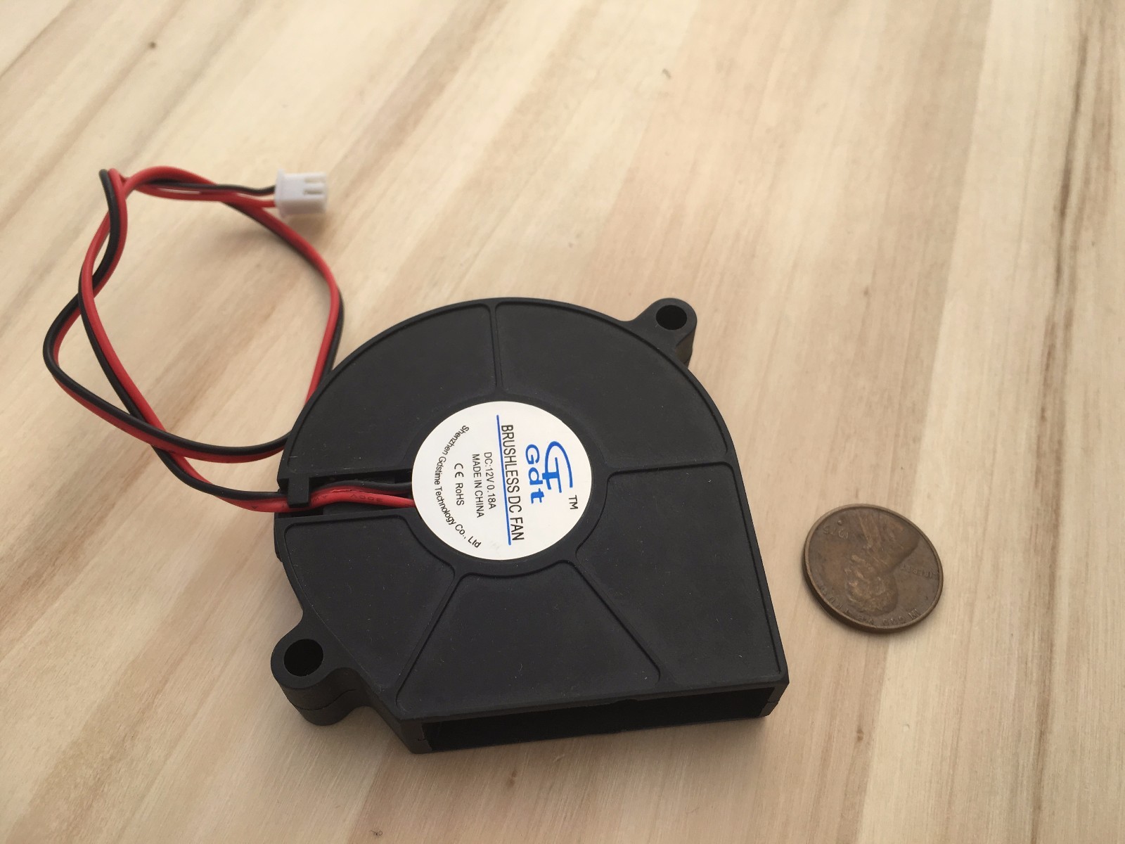 4 Pieces 60mm 12v fan Brushless Exhaust Centrifugal Blower 6015s Gdstime C22