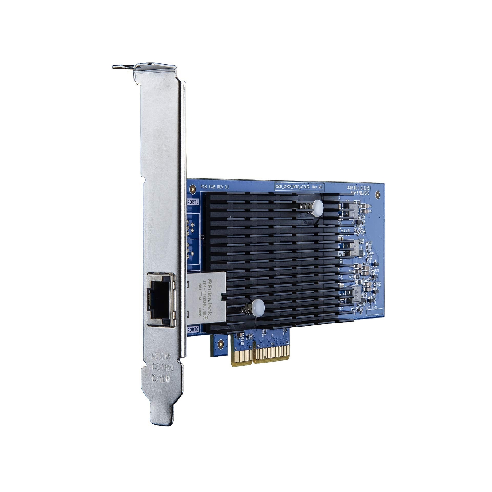 10Gb PCI-E Network Card Compatible for Intel X550-T1, Single RJ45 Copper Port…