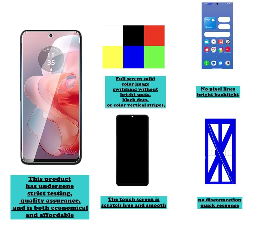 Qinqiyue OLED for Samsung Galaxy S23 Ultra 5G Screen Replacement Samsung…