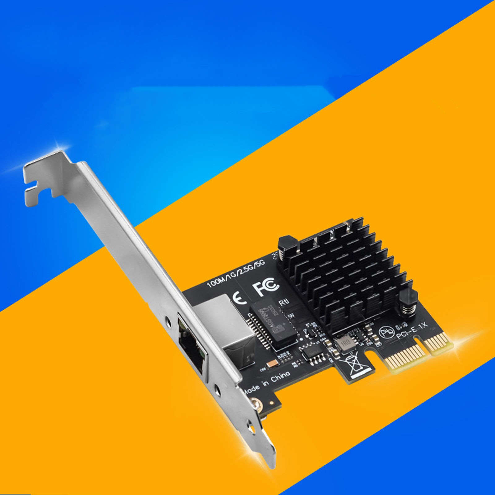 For Realtek RTL8126 5G PCIe Ethernet Adapter RJ45 5Gbps Network Card Low Profile
