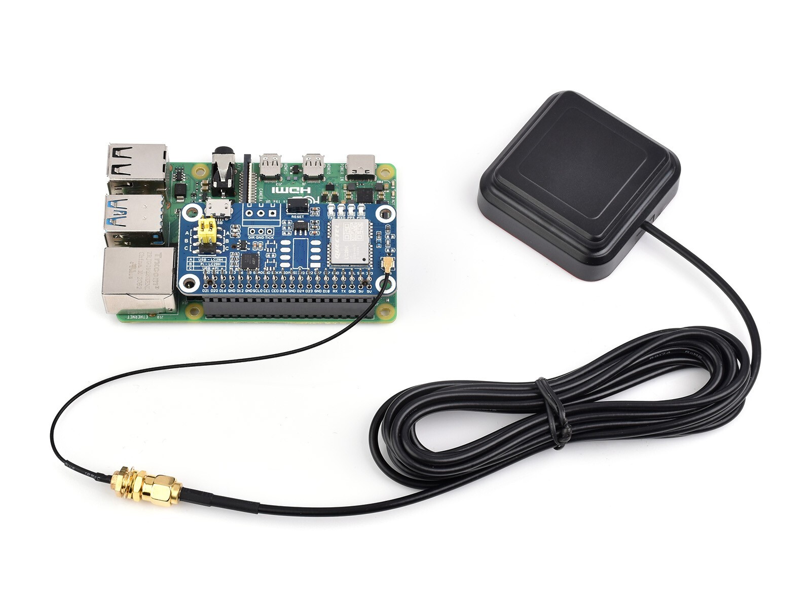 Waveshare LC29H Series Dual-band GPS Module for Raspberry Pi RTK Function Option