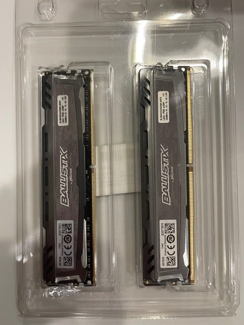 Crucial Ballistix DDR4 3200mhz DRAM (2X8GB) 16GB Memory CL16