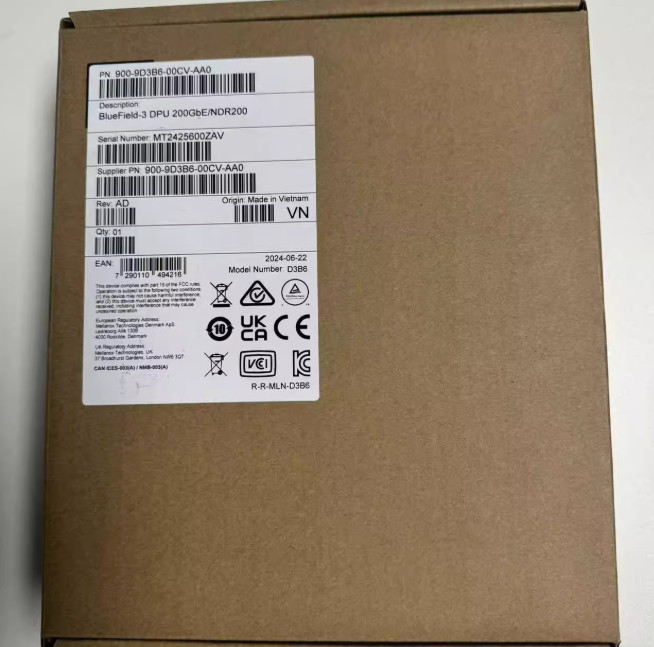 NVIDIA BlueField-3 DPU BF3220 200 Gigabit Ethernet Card 900-9D3B6-00CV-AA0