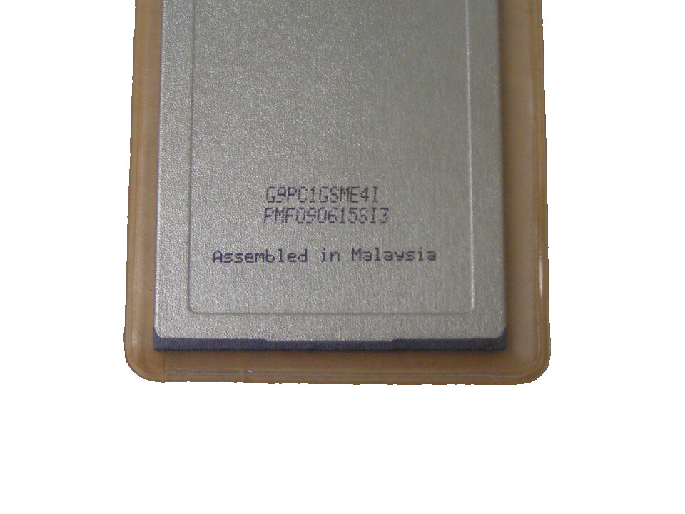 G9PC1GSME4I Smart Modular 1GB Industrial – TEMP ATA Flash PCMCIA Card Type I