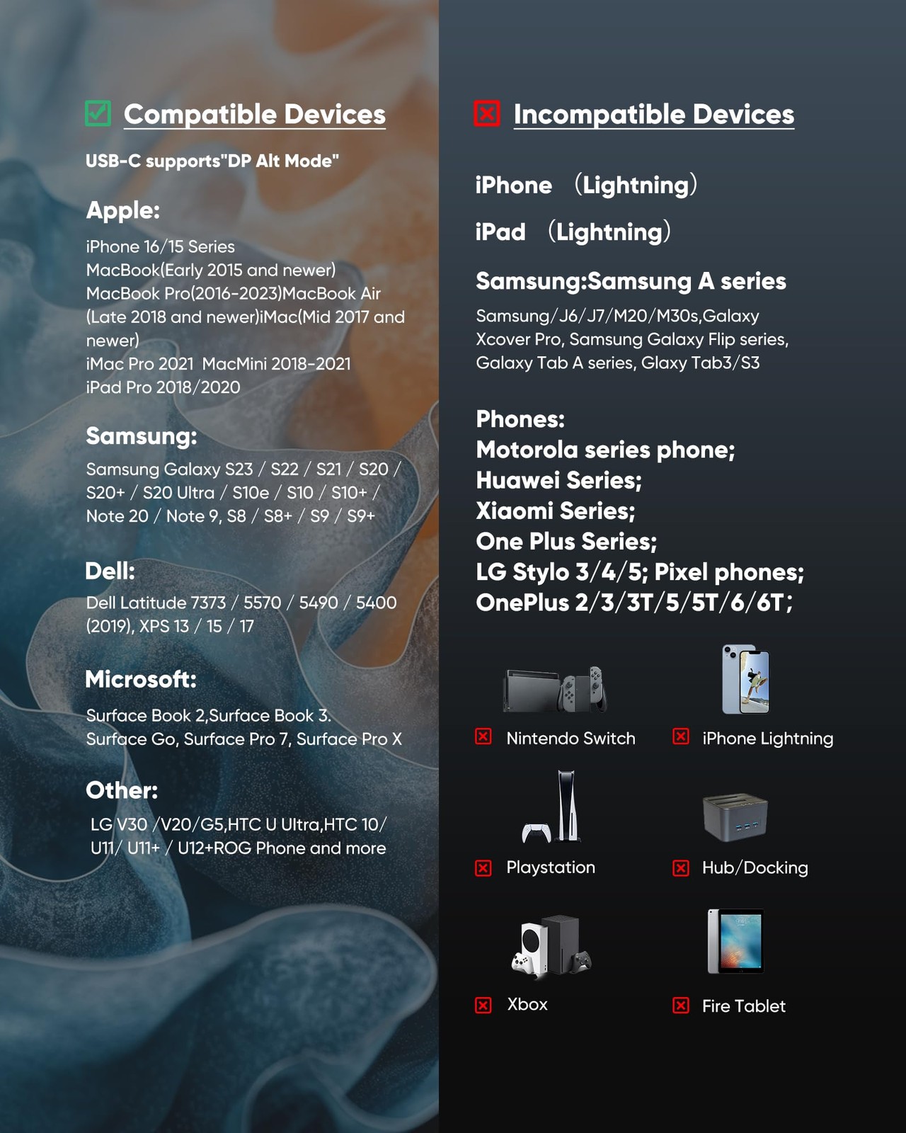 Highwings USB C to HDMI Adapter (4K@60Hz), Type C Cable Grey