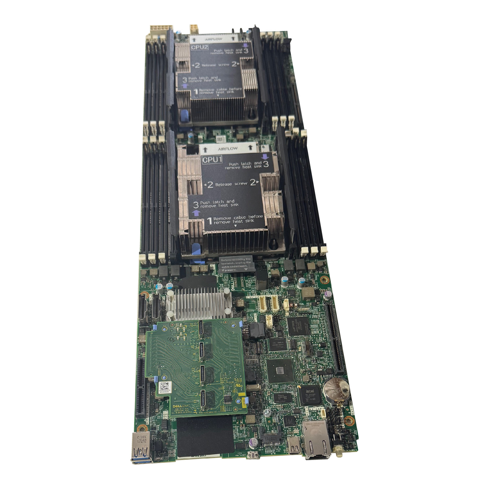 Dell EMC LGA 3647 Node Motherboard for PowerEdge C6420 C6400 Server w/ Heatsinks