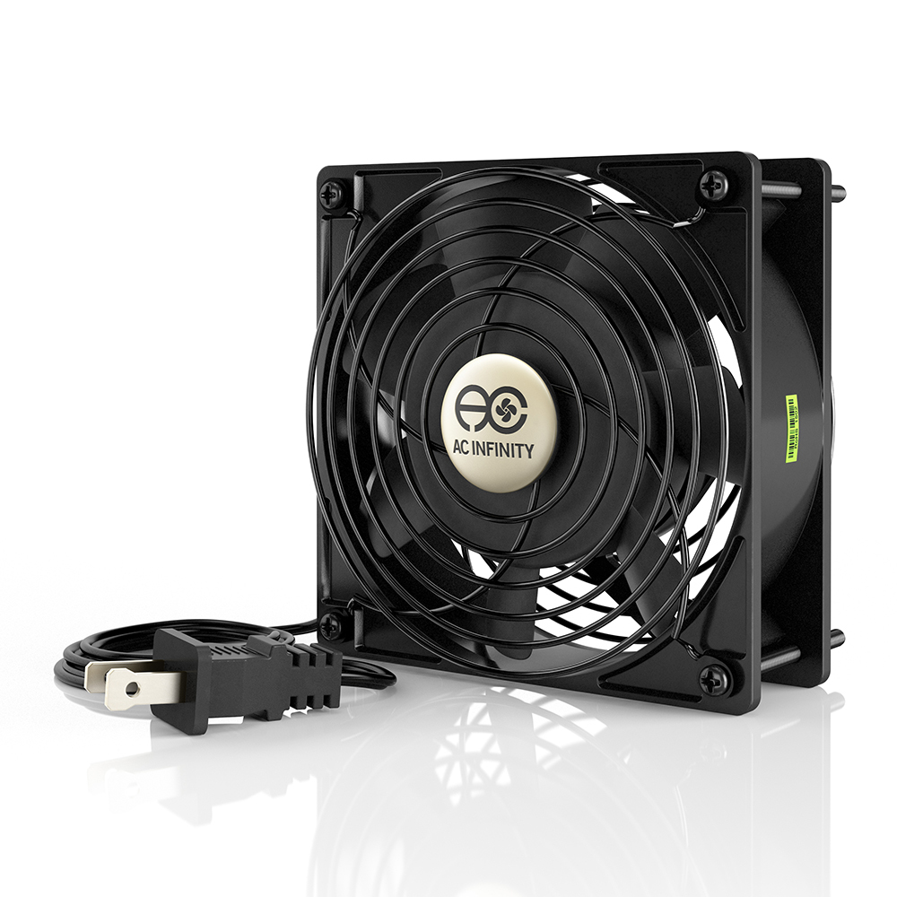 120mm 38mm Cooling Muffin Fan Guard 115 V AC 110 CFM Ball Bearing 5″ (HS1238A-X)